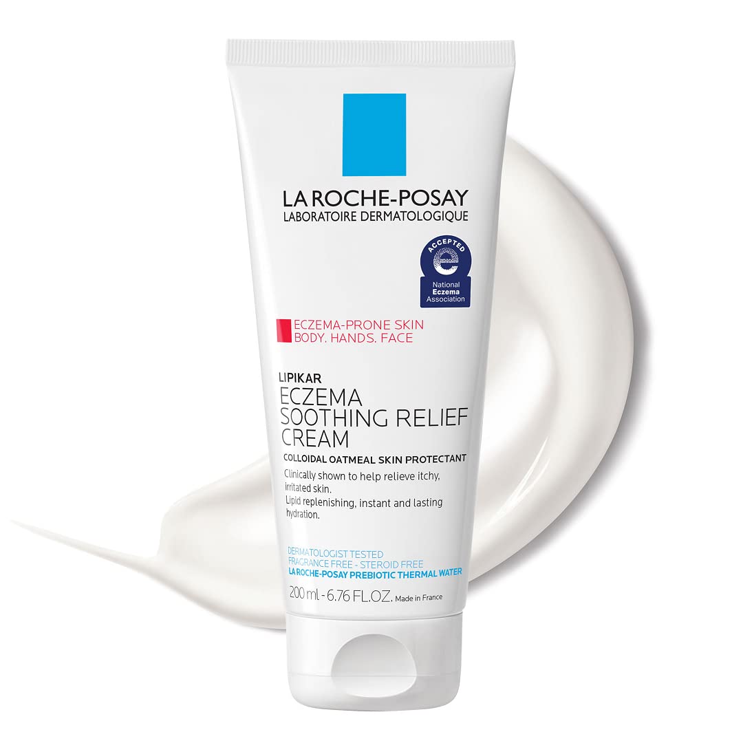 La Roche-Posay Lipikar Soothing Relief Eczema Cream, Face and Body Lotion For Eczema and Sensitive, Dry Skin, Moisturizer with C