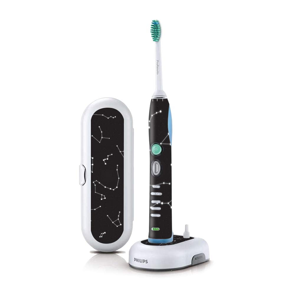MightySkins Skin Compatible with Philips Sonicare 7 Series FlexCare+ Rechargeable - Constellations | Protective, Durable, and Un