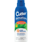 Cutter Skinsations Insect Repellent, Repels Mosquitos, Ticks, Gnats, Fleas, 7% DEET, 6 fl Ounce (Aerosol Spray)
