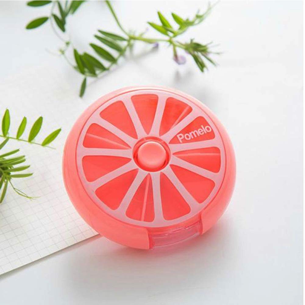 INVODA 4PCS Pill Cases Weekly Pill Organizer 7 Day Pill Box with 1Pcs Felt Storage Pouch Small Cute Pill Container (Pill Box +Li