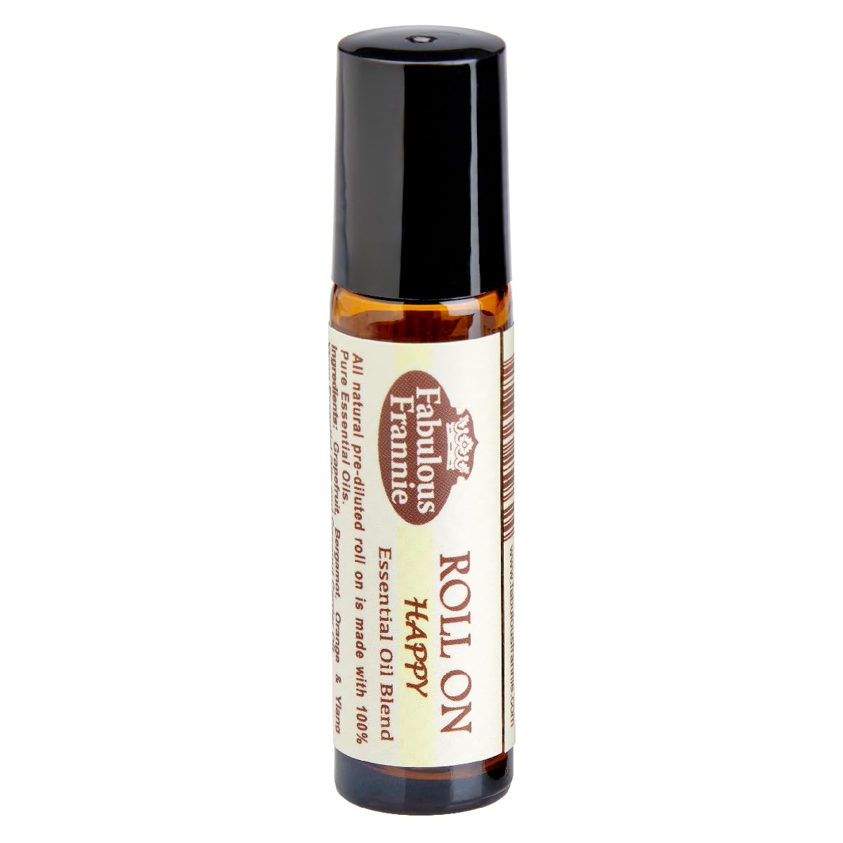 Fabulous Frannie Happy Essential Oil Blend Roll-On Pre-diluted Made with 100% Pure Essential Oil Blend of Bergamot, Grapefruit, 