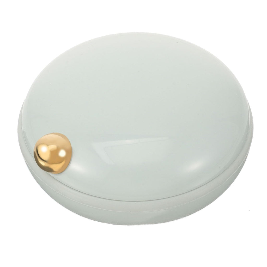 iplusmile Pill Organizer 4 Times A Day, Cute Round Travel Containers, Portable Removable Compartments Pill Box Dispenser for Wom