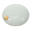 iplusmile Pill Organizer 4 Times A Day, Cute Round Travel Containers, Portable Removable Compartments Pill Box Dispenser for Wom
