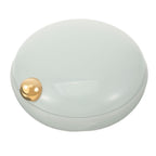 iplusmile Pill Organizer 4 Times A Day, Cute Round Travel Containers, Portable Removable Compartments Pill Box Dispenser for Wom