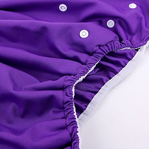 Sigzagor Teen Adult Cloth Diaper Nappy Reusable Washable for Disability Incontinence for Women Girls (Purple)