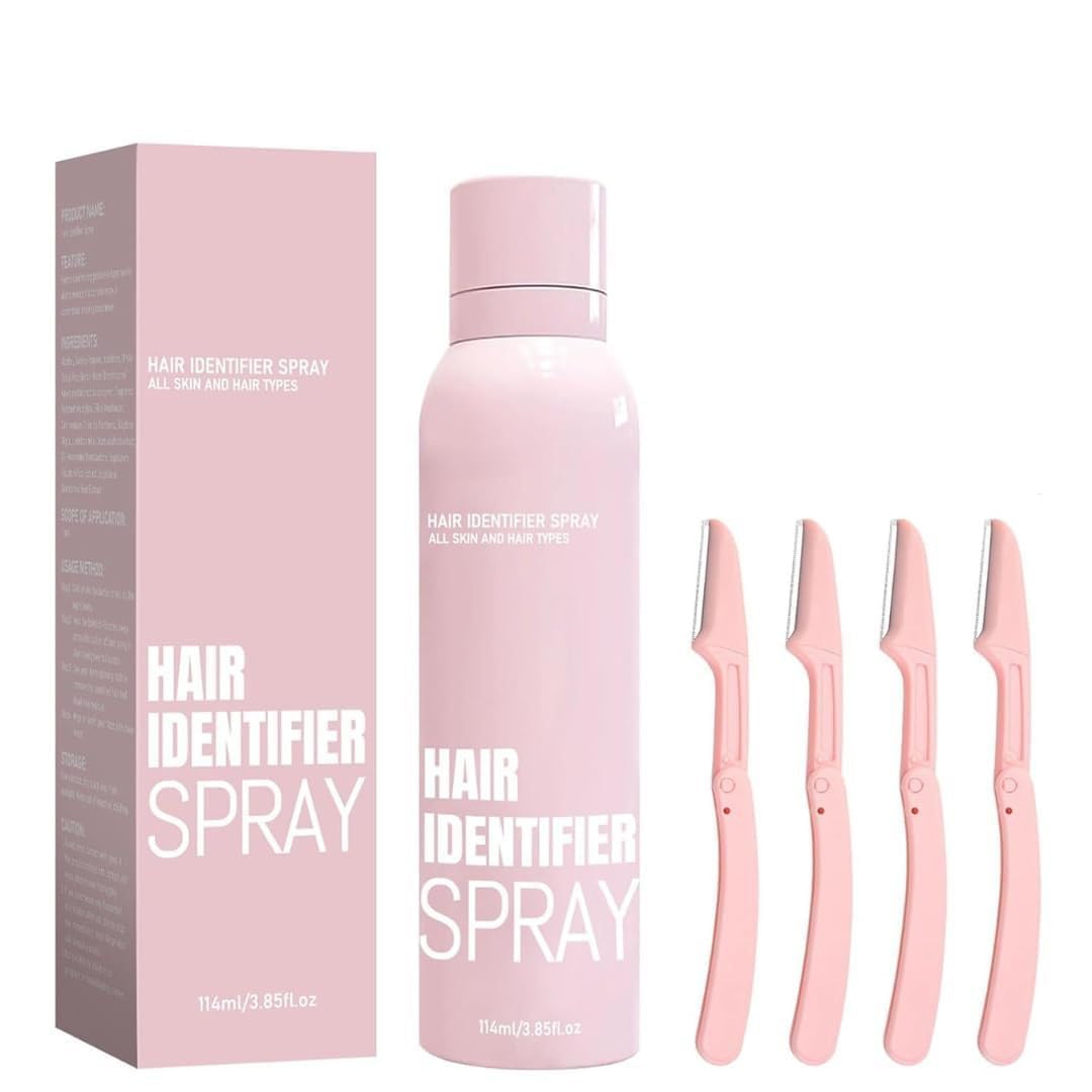 Waztex Hair Identifier Spray For Face Shaving And Dermaplaning | No Irritation Depilatory Soothing Spray For Skin And Body | Qui