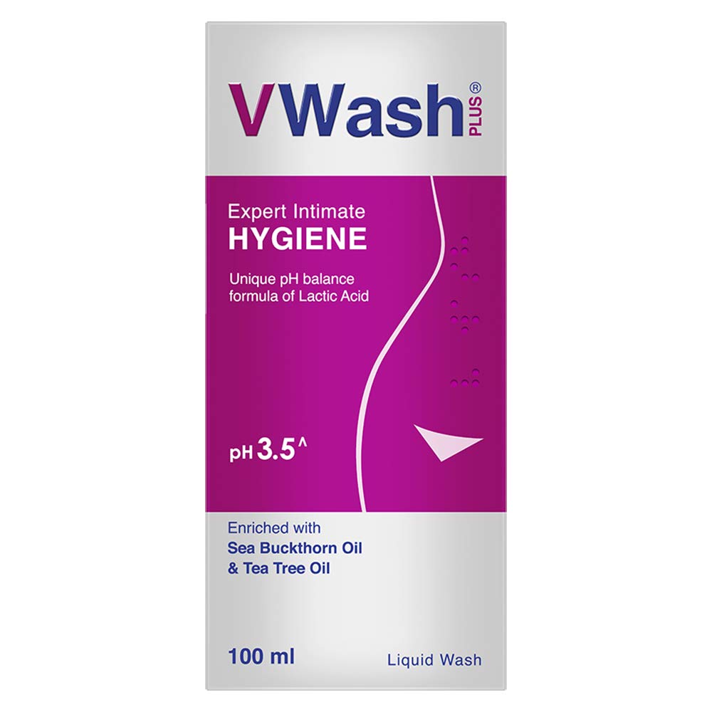 VWash Plus Expert Intimate Hygiene, 100ml, Hygiene Wash for Women, Vaginal Wash, Prevents Itching, Irritation & Dryness, Suitabl