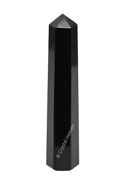 Crystal Heaven Black Obsidian Crystal Tower Obelisk Point For Chakra, Healing And Balancing  Aaa Grade Original Certified Gemst