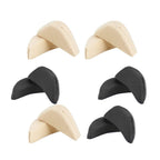 Toe Filler Inserts Shoe Filler for Shoes Too Sponge Half Insoles for Women Girls 6 Pairs (Skin Color Black)