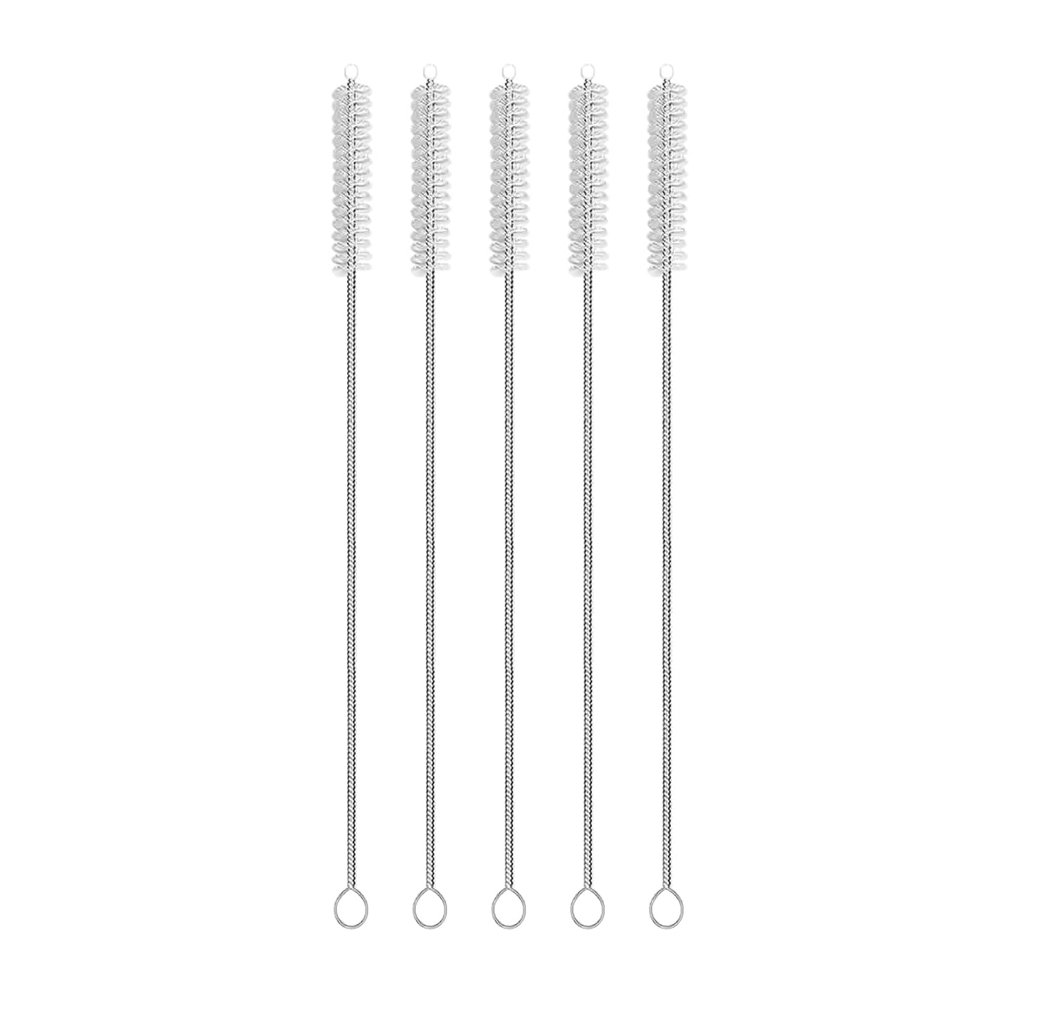 Erza Straw Cleaner Brush Set, 5Piece Long Cleaning Brush For Straws On Tumbler, Water Bottle, Sippy Cup, And Pipes, Tubes Or Hu