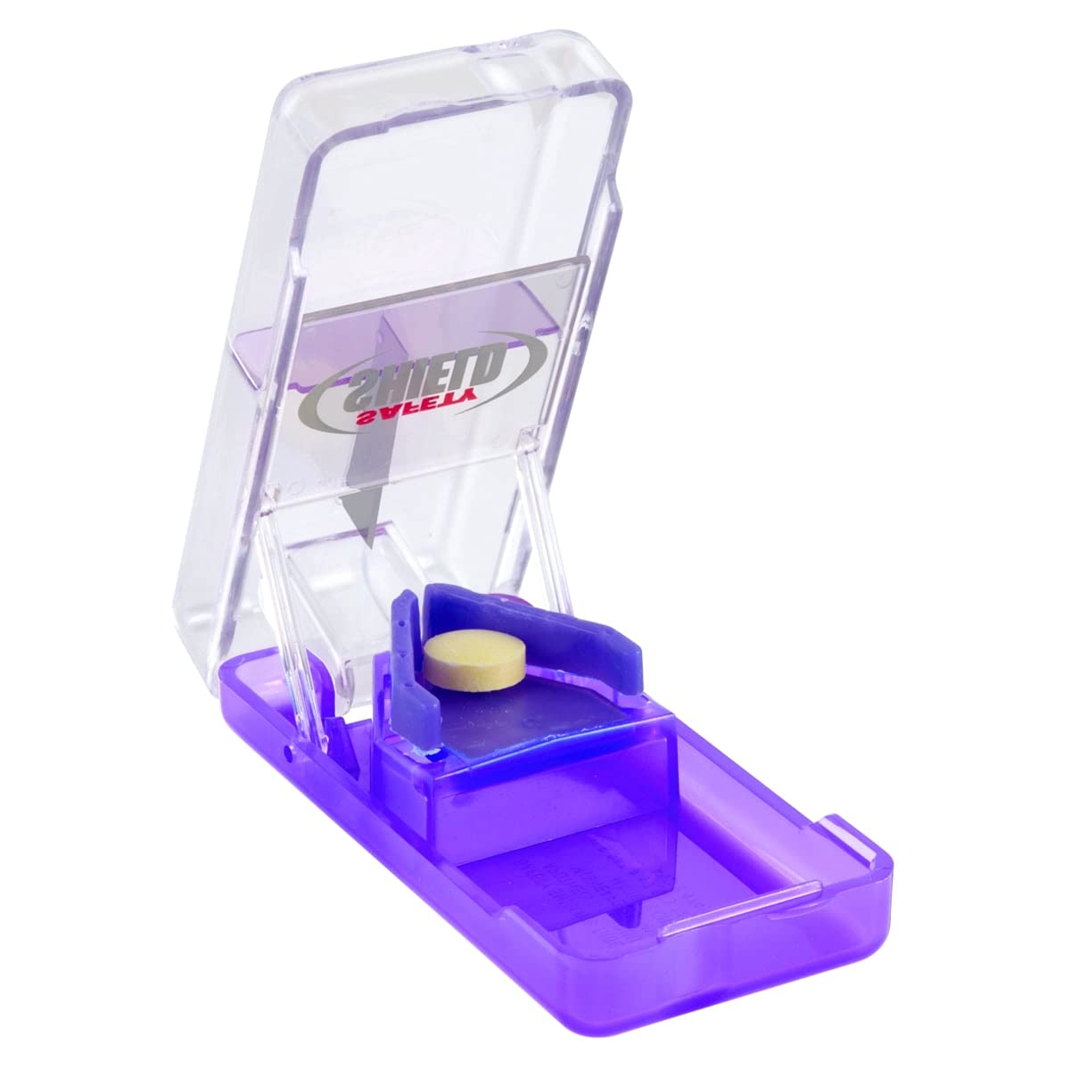 Ezy Dose Pill Cutter with Safety Shield, Daily Usage, Safely Cut Pills, Vitamins and Tablets, Accurate and Easy Cutting, Travel 