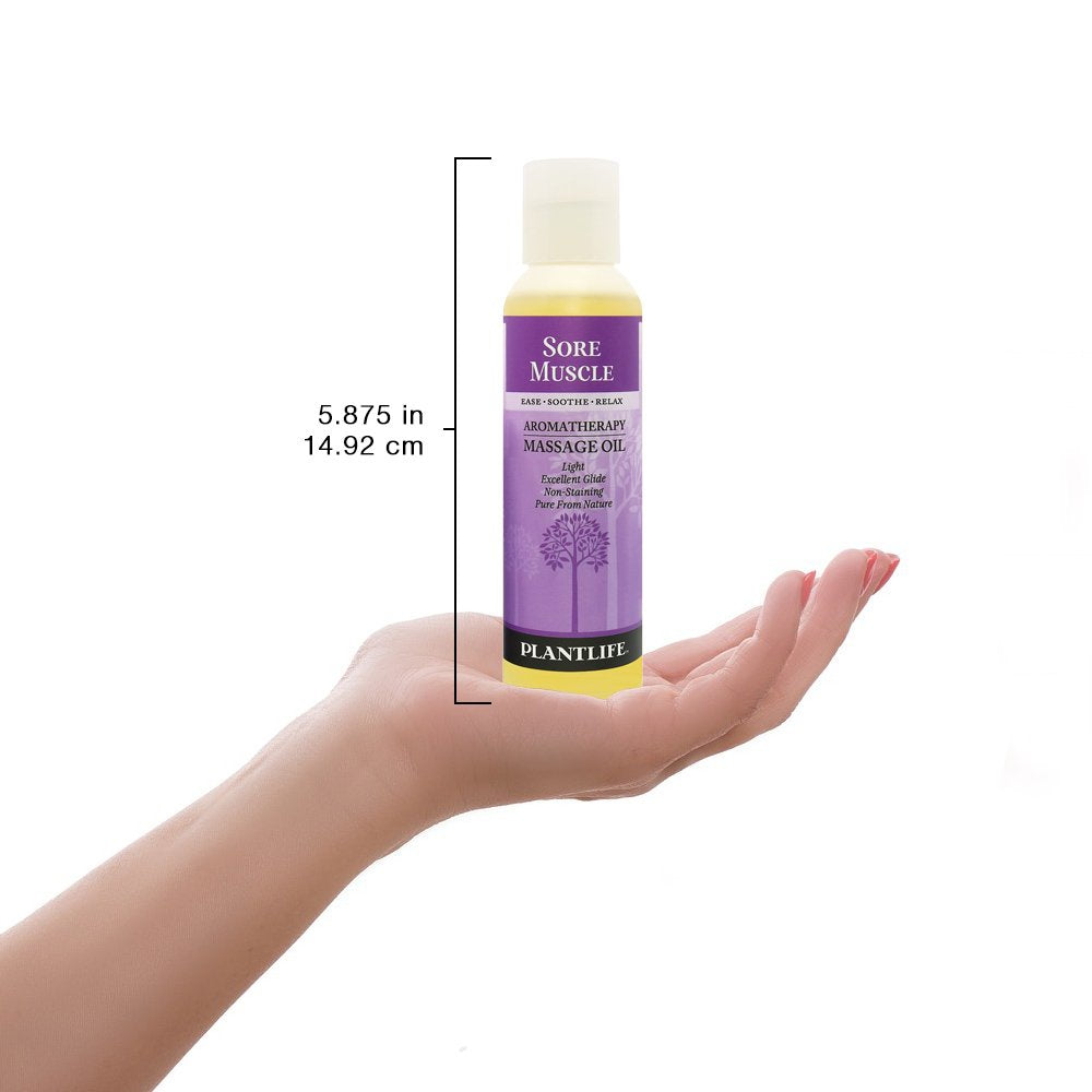 Plantlife Sore Muscle Massage Oil - Absorbs Deeply into The Skin and is Circulated Throughout, Providing Optimum Benefit to The