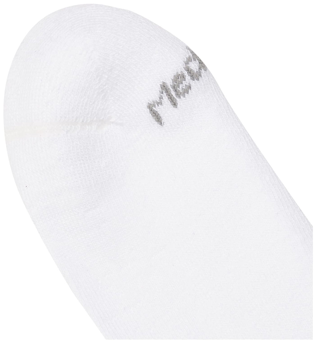 MediPeds mens 8 Pack Diabetic Extra Wide Crew Socks, White, Shoe Size 10-12 US