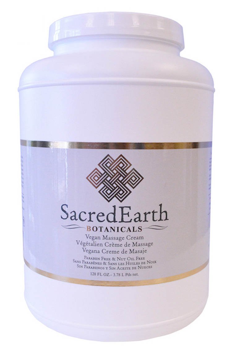 Vegan Massage Cream (1 Gallon) - Unscented, Water Dispersible, Nut Oil Free, Gluten Free and Contains Only Certified Organic Oil