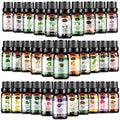 Essential Oils Set, Aromatherapy Essential Oil Kit for Diffuser, Humidifier, Massage, Skin Care (32 x 5ml) - Eucalyptus, Lavende