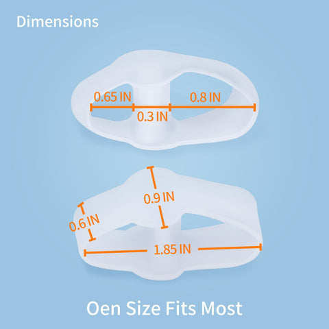 Zinyakon 12-Pack Bunion Corrector - Gel Toe Separators W/ 2 Loops, Big Toe Spacers for Women and Men, Toe Corrector and Straight