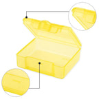 ElevateTech 4 Pcs Small Pill Box, Travel Pill Organizer Cute Proof Pocket Pill Case Mini Portable Medicine Vitamin Box Clear Pla