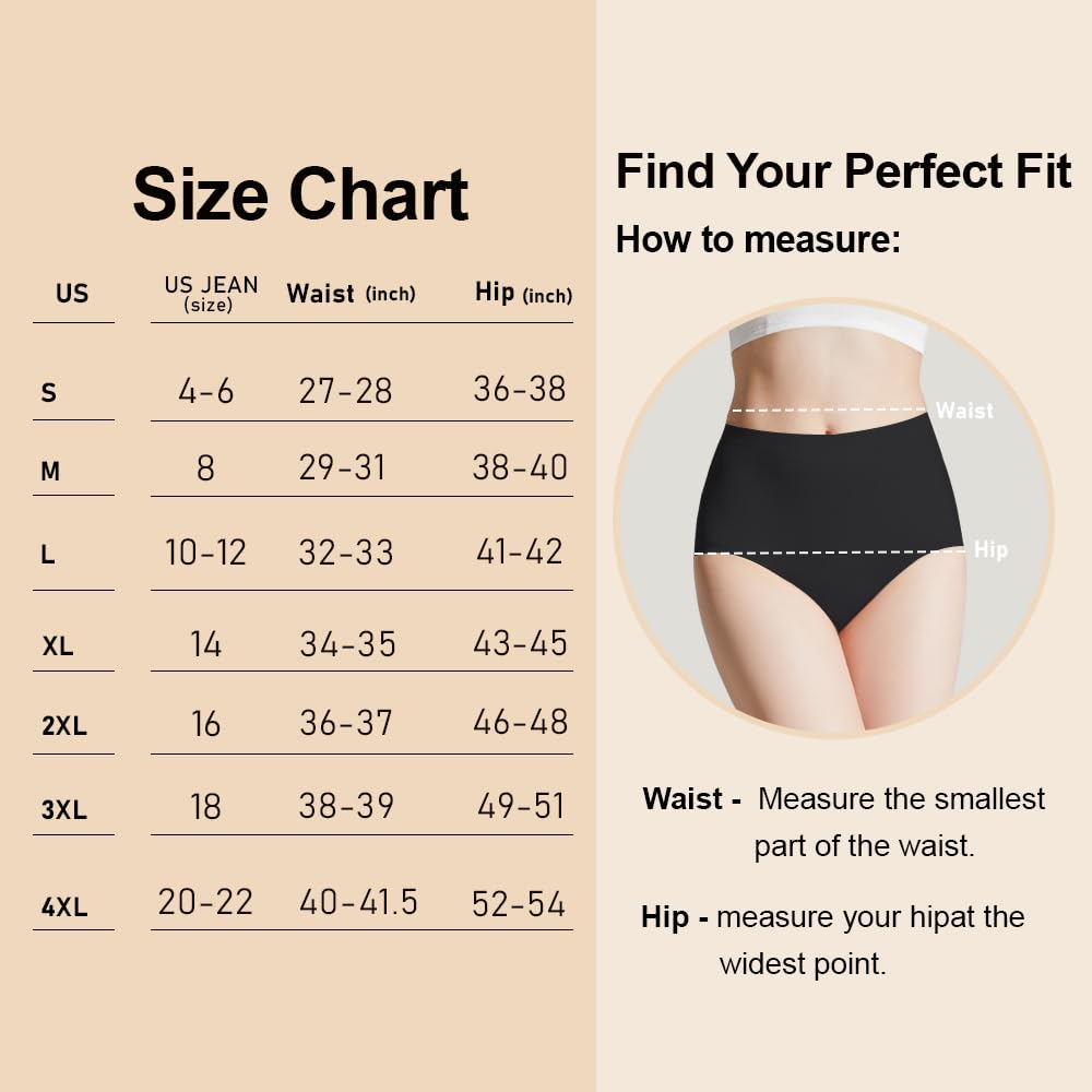 BATTEWA Incontinence Underwear for Women Seamless Washable, Leak Proof Underwear, High Absorbency Panties, Bladder Leak Underwea