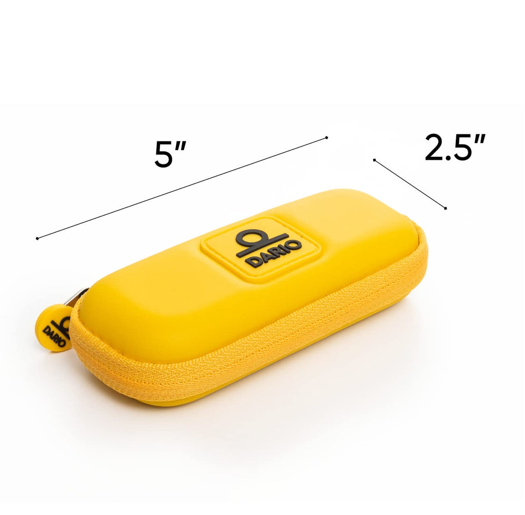 DARIO Diabetes Travel Case Bag - For Glucose Monitor Kit & Other Diabetic Supplies (Small, Yellow)