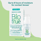 Biotrue Hydration Boost Rehydrating Contact Lens Eye Drops from Bausch + Lomb, Hydrating, Preservative Free, Naturally Inspired,