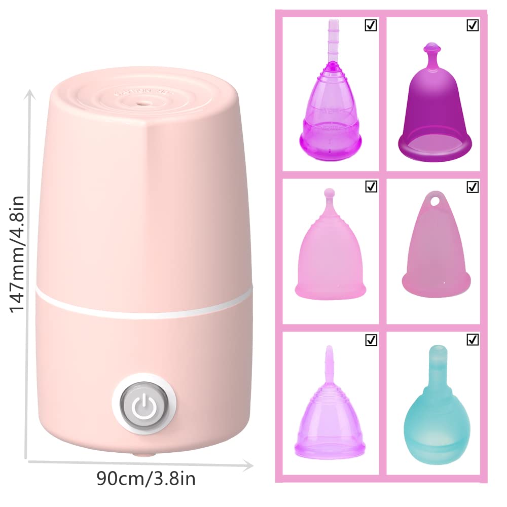 Mottery Menstrual Cup Sterilizer Period Cup Steamer Cleaner Machine High Temperature Wash Your Cup 99.9% Dirty 8 Minutes - Femin