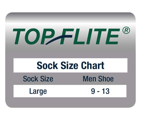 Top Flite Men's Diabetic Non-Binding Cushion Crew Ultra Dri Socks 2 Pair Pack, White, Large