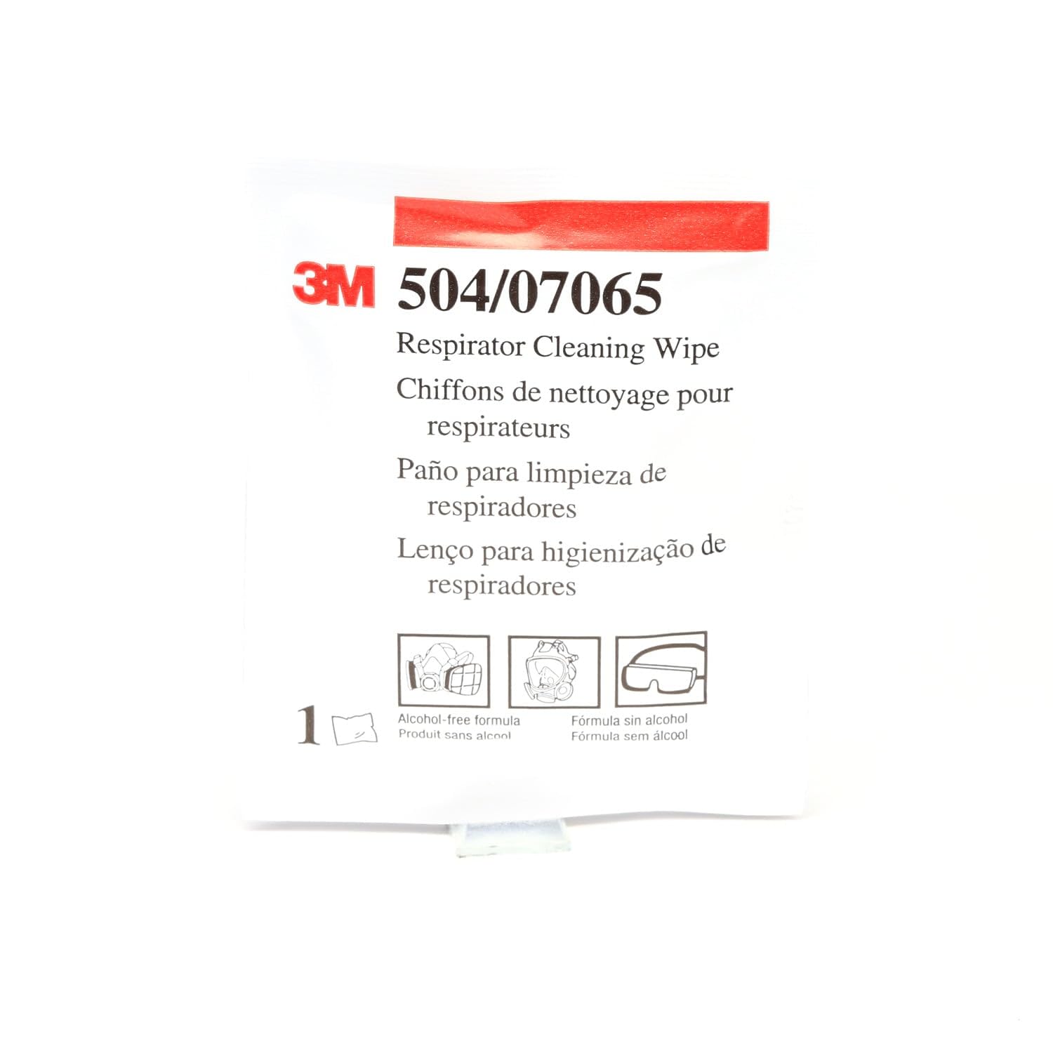 3M 50051131070658 504 Alcohol-Free Respirator Cleaning Wipes 504 (Pack of 100)
