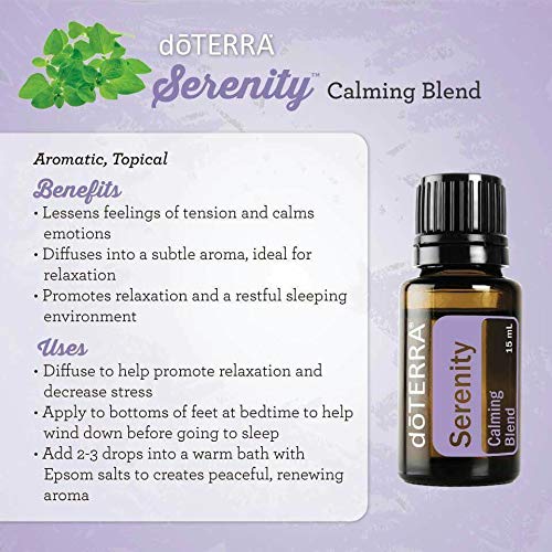doTERRA Serenity Essential Oil Restful Blend 15 Milliliter (Pack of 2)