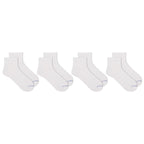 Dr. Scholl's Women's 4 Pack Diabetic and Circulatory Non Binding Ankle Socks, White, Shoe Size: 8-12