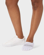 32 DEGREEES Women's 6 Pack Comfort No Show Socks | Anti-Odor | Heel Grips | Arch Support | Active | Casual | Work, White, Large