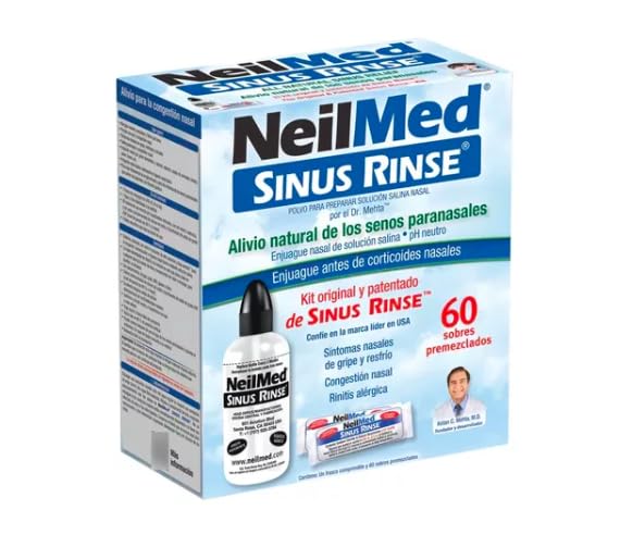 Lavador Nasal Sinus Rinse Kit C/60 Sobres Premezclados (240 mL)