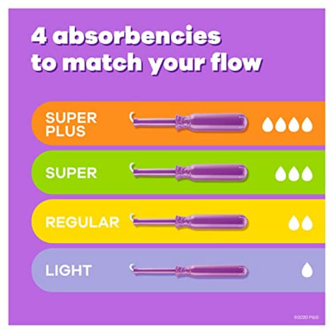 Tampax Radiant Tampons, Super Absorbency, with Leakguard Braid, Unscented, 28 Count X 6 Packs (168 Total Count)