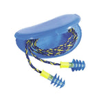 Howard Leight by Honeywell FUS30-HP 100-Pair Fusion 27 dB Corded Multiple-Use Earplugs - Blue/White, Regular