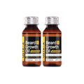 Ustraa Beard Growth Oil Advanced  2 X 60Ml  Lab Tested To Increase Beard Growth Rate By 40%, With Redensyl And Dht Booster, No