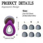 Ear Plugs for Sleeping, 1 Pair Ear Plugs for Sleeping Noise Cancelling 35dB Noise Reduction Earplugs Silicone Ear Plugs for Slee