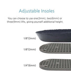 1/8 Inch(3mm) Full Length Insoles and Additional Lifts for Leg Length Discrepancies (2 Lefts(Medium))