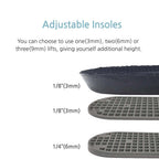 1/8 Inch(3mm) Full Length Insoles and Additional Lifts for Leg Length Discrepancies (2 Lefts(Large))