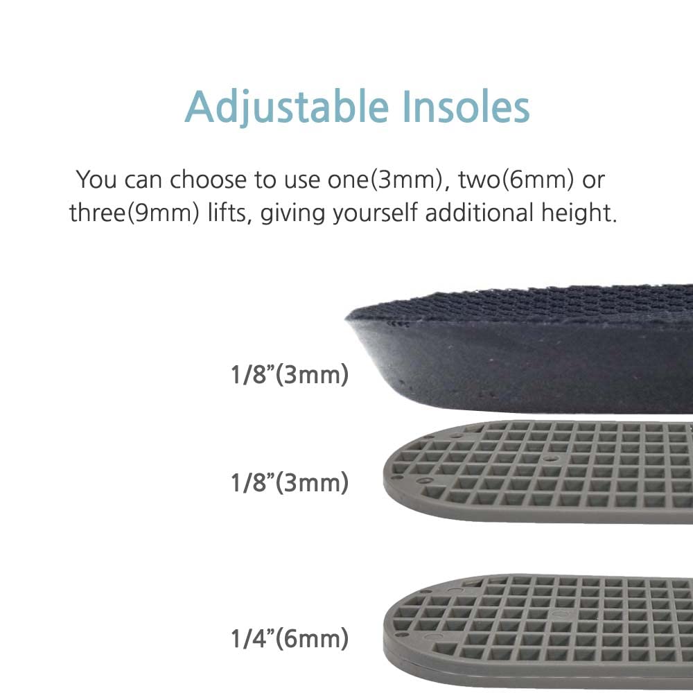 1/8 Inch(3mm) Full Length Insoles and Additional Lifts for Leg Length Discrepancies (2 Lefts(Large))