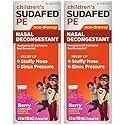 Childrens Sudafed Pe Non-drowsy Raspberry Flavor Liquid, 4-Ounce (Pack of 2)