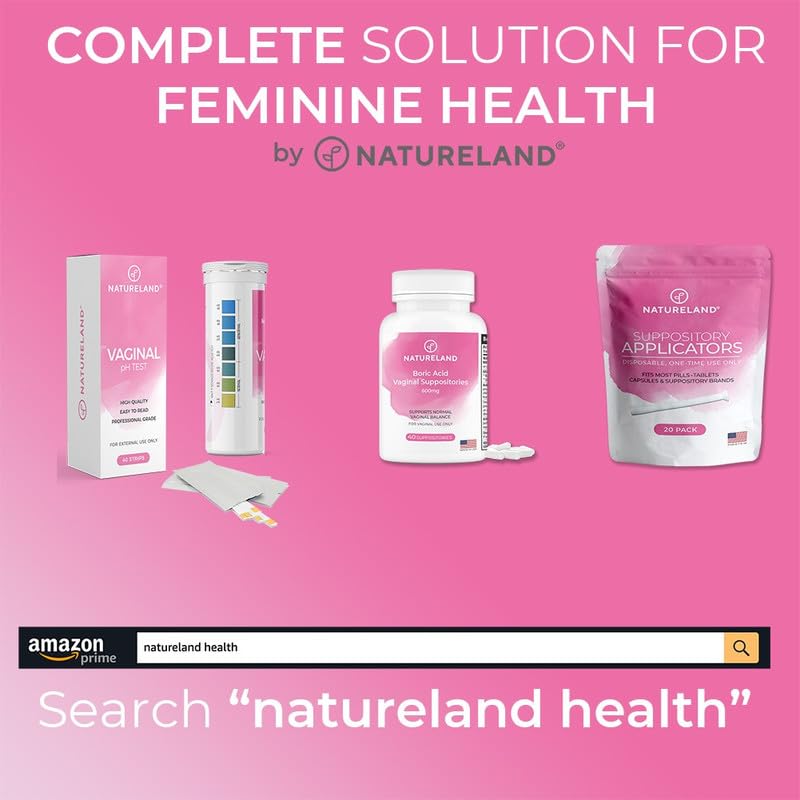Natureland [10 Pack] Vaginal Suppository Applicators for Women, Soft Tip Auxiliary Tool for Pills, and pH Balance Tablet Supposi