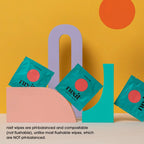 nixit Menstrual Cup Wipes | Feminine Cleansing Wipes for Period Cups & Vulvas | Fragrance-Free | pH Balanced | Biodegradable | P