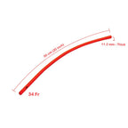 HealthAndYoga Enema Rubber Colon Tube - Closed End (20    x 34 FR) - Long Red Latex Hose for Higher Deeper Gut Cleanse - Compati