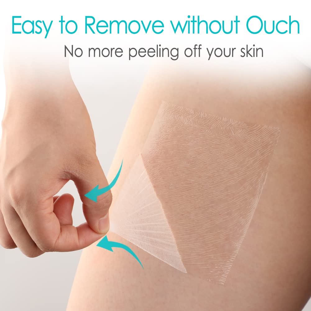 50Pcs Waterproof Shower Protector Bandage 4x4.7 inch for Chest Chemo Port Dialysis Catheter Shower Cover Hemodialysis Surgery In