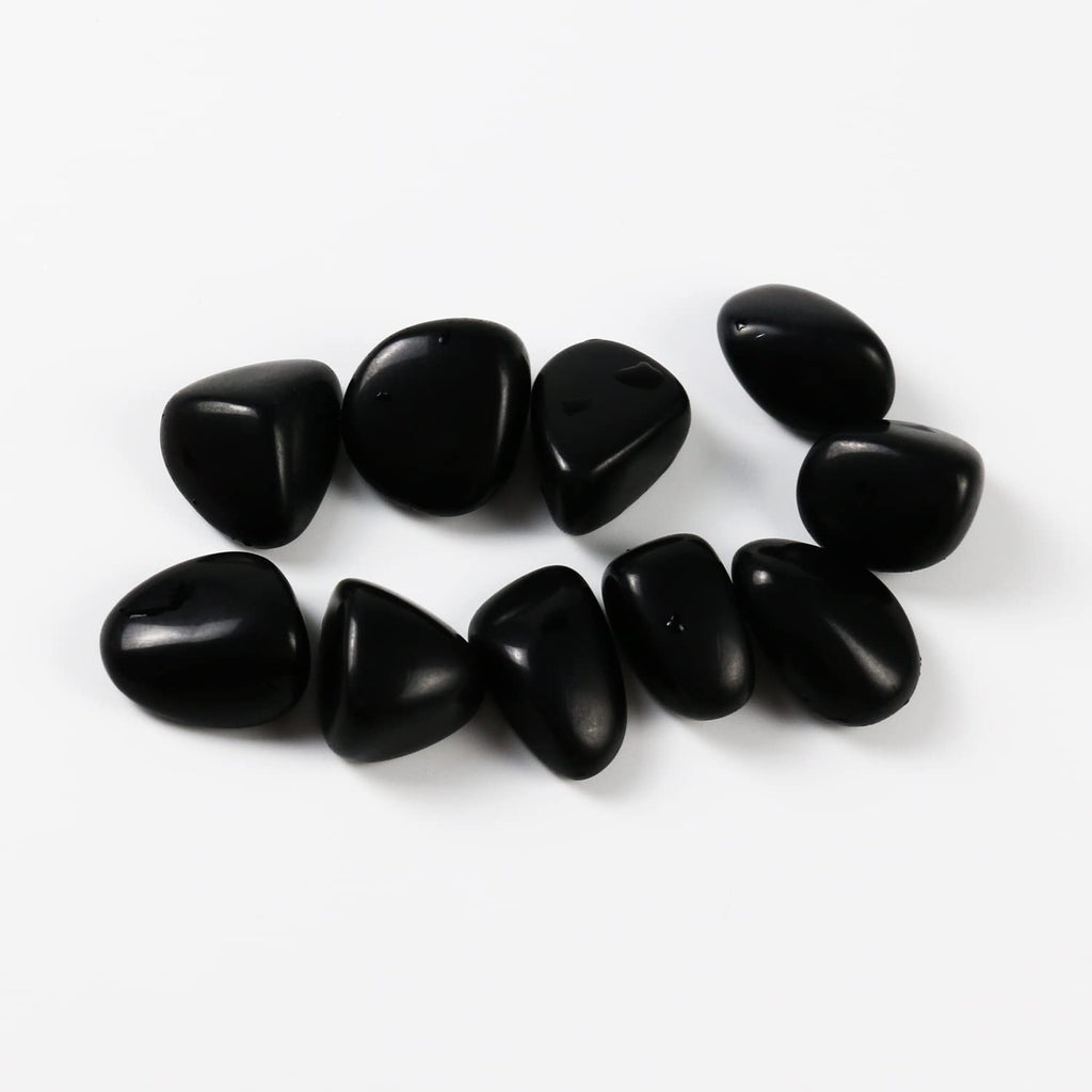 Tumbled Polished Natural Black Obsidian Stones, Crystals and Healing Stones Quartz Bulk for Wicca, Reiki, Healing Energy, Chakra