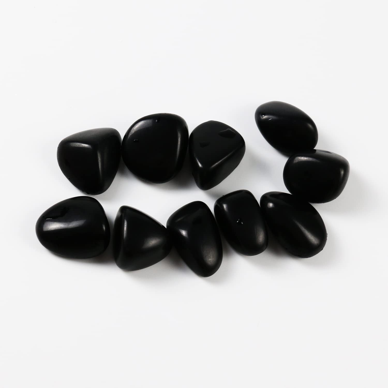 Tumbled Polished Natural Black Obsidian Stones, Crystals and Healing Stones Quartz Bulk for Wicca, Reiki, Healing Energy, Chakra