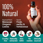 Hana Oregano Essential Oil - 100% Pure and Natural Oil of Oregano for Skin, Nail, Diffuser, and Aromatherapy - with a Pungent, H