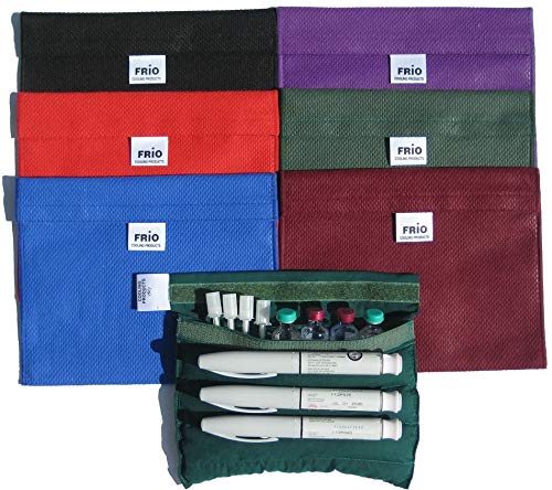 FRIO  Extra-Large: The ORIGINAL Insulin Cooling Travel Wallet for Diabetics (Burgundy), Made in United Kingdom