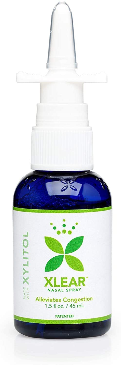 Xlear Nasal Spray, Natural Saline Nasal Spray with Xylitol, Nose Moisturizer for Kids and Adults, 1.5 fl oz (Pack of 3)