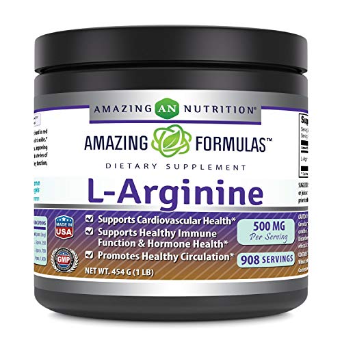 Amazing Formulas L-Arginine Powder Supplement | Non-Gmo | Gluten Free | Made In Usa (1 Lb)
