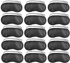 SKEMIX Pack of 40 Eye Mask Shade Cover Blindfold Night Sleeping, with Nose Pad, Blindfold Game Games Relax Cover Black